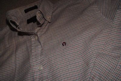 ETIENNE AIGNER 6 DRESS SHIRT PLAID VINTAGE  