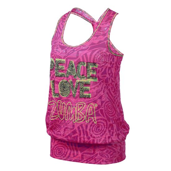 Zumba Peace Bubble Tank   Lollipop  