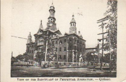 SANCTUARY OF PERPETUAL ADORATION QUEBEC CITY UNUSED  