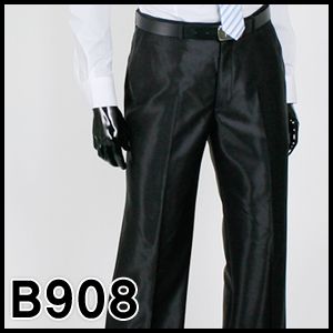 JEJE Mens Shiny Black Slim fit Dress Pants Size US 28  