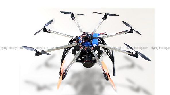 STO S 802 High Payload OctoCopter Build in Pan roll RC Helicopter STO 