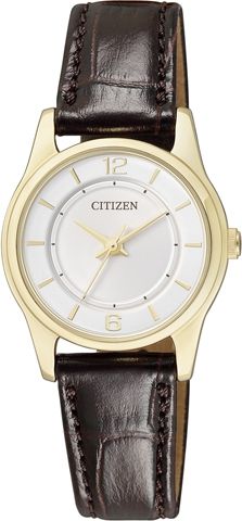 CITIZEN LADIES QUARTZ ELEGANT LEATHER WATCH ER0182 08A  