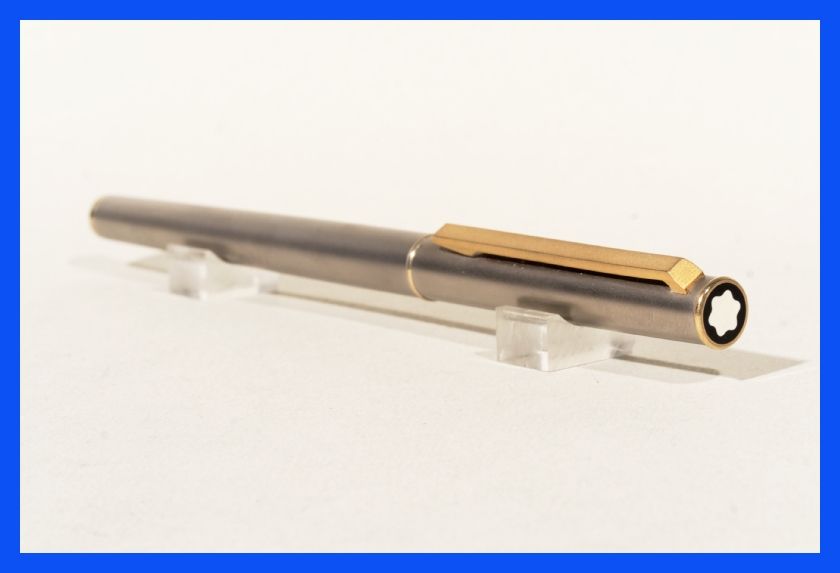 Rare mechanic clip MONTBLANC NOBLESSE ?  Steel & Gold fountain pen 