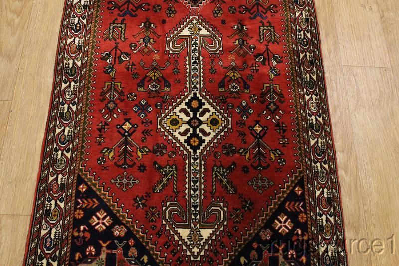 OVERSIZED NEW TRIBAL RUNNER 3X13 RED GHASHGHAEI PERSIAN ORIENTAL AREA 