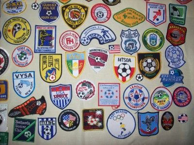 Soccer Futbol Logo Vintage 1970 80s Tournament LOT 100 Sew/Iron on 