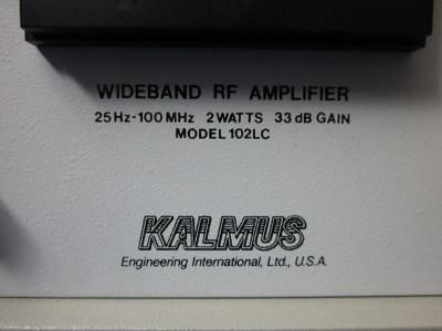 Kalmus 102LC Wideband Amplifier 100MHz 2W 33dB Gain  