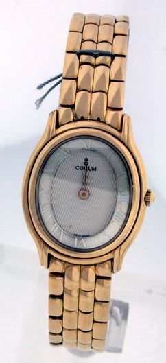 Corum Ovale 18k Yellow Gold Ladies Watch.  