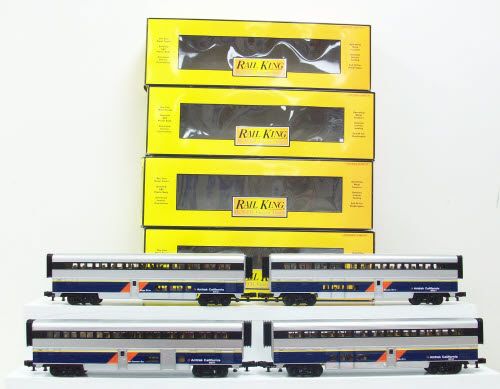 MTH 30 6511 Amtrak 4 Car O 31 SuperLiner Set EX/Box  