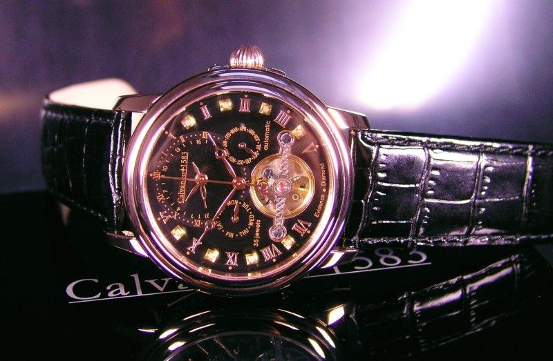 Calvaneo 1583 Luxusuhr für Herren Evidence Diamond in Rosegold