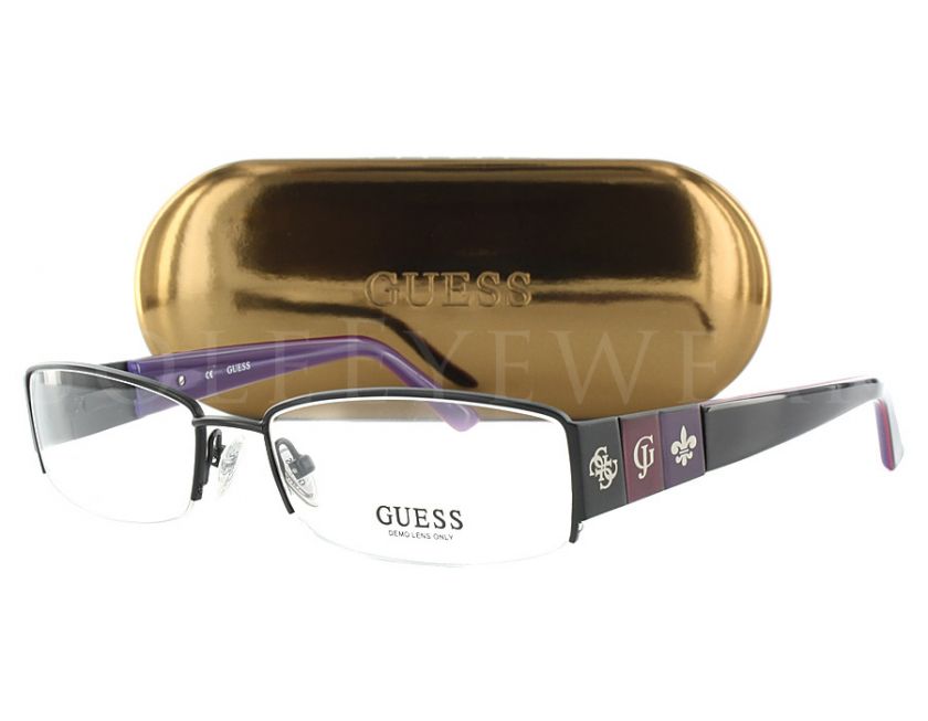 NEW Guess GU 1647 BLK 54 17 135 Black Eyeglasses  