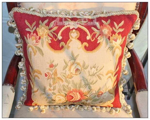 aubusson pillow cushion 16x16