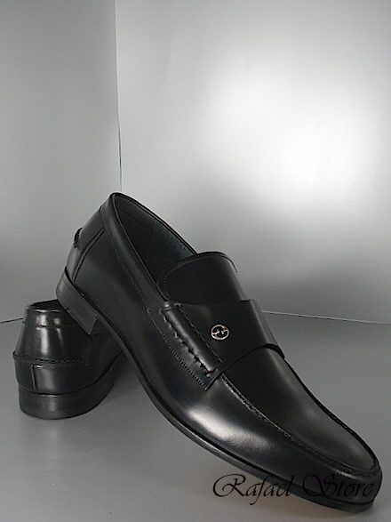 Scarpe Uomo Mocassino GUCCI 10 (43,5) Pelle Hyde Lux Nero New Elegant 