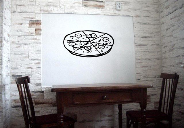 PIZZA ITALIAN RESTAURANT CAFE WALL VINYL STICKER DECALS ART MURAL O246 