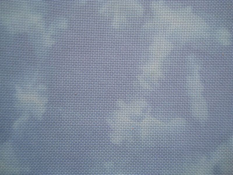 Sky Blue Dyed Cross Stitch Fabric, ALL COUNTS & TYPES  