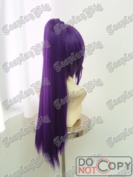 YORUICHI Bleach DARK PURPLE PONYTAIL clip cosplay WIG  