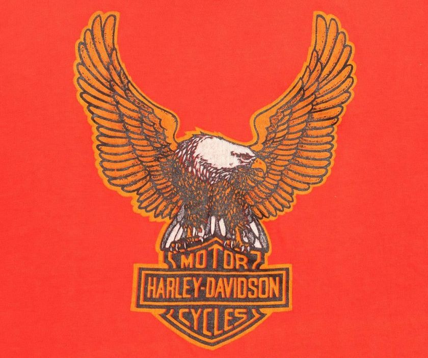 VTG 1970s HARLEY DAVIDSON EAGLE TEE T SHIRT PERFECT CONDITION CLASSIC 