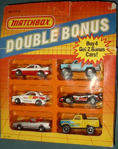 Matchbox Double Bonus 6 car set c.1987  