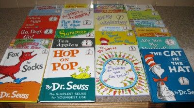 Lot of 75 Dr. Seuss Bright and Early Beginner HC Books  