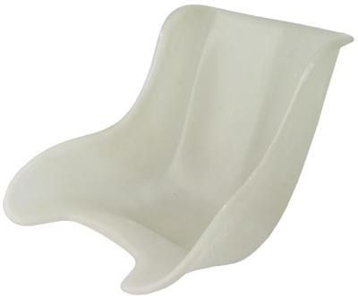 GO KART SEAT   CLEAR FIBERGLASS   KT100 TAG   MEDIUM  