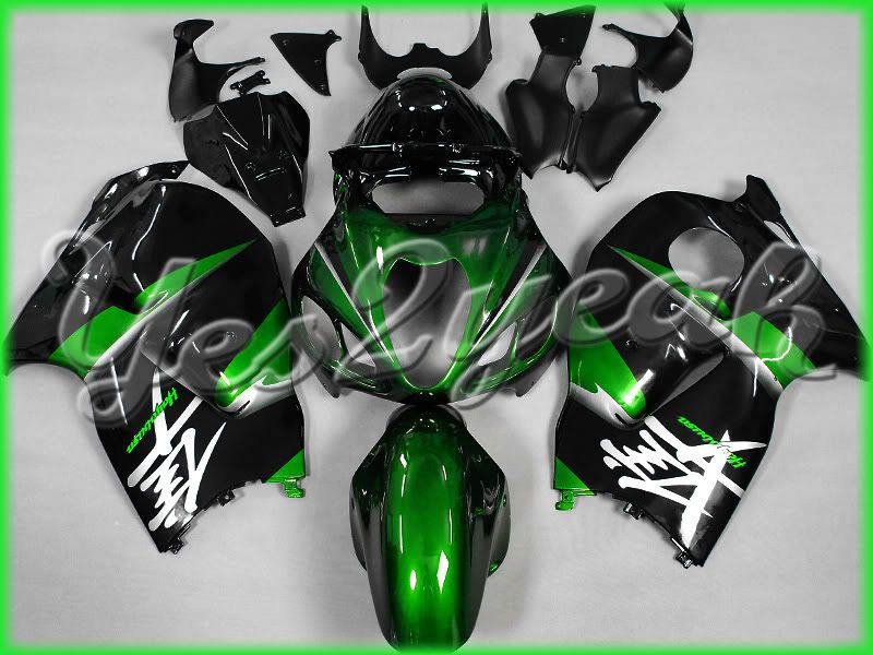 For Suzuki Hayabusa GSX1300R 99 07 Green Fairing 36Z23  