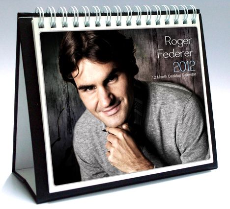 ROGER FEDERER 2012 DESKTOP HOLIDAY CALENDAR  