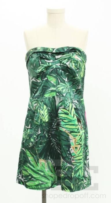 Louis Vuitton Ailleurs Summer 2011 Aventure Jungle Print Strapless 