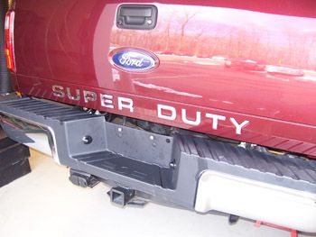 2011 Ford F350 Super Duty Tailgate Letter Insert Decals  