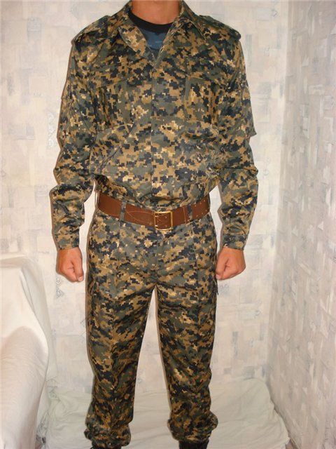 DIGITAL ARMY RUSSIAN CAMO UNIFORM SET. BDU SUIT XXXXXL  