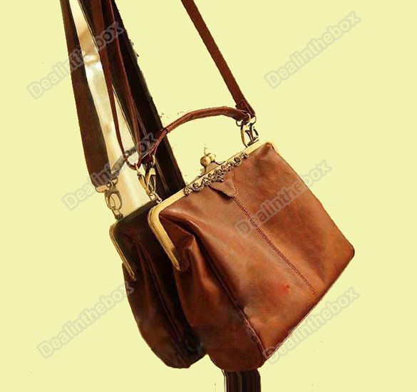 2012 New Retro Vintage Ladies Popular Lock Shoulder Purse Handbag 