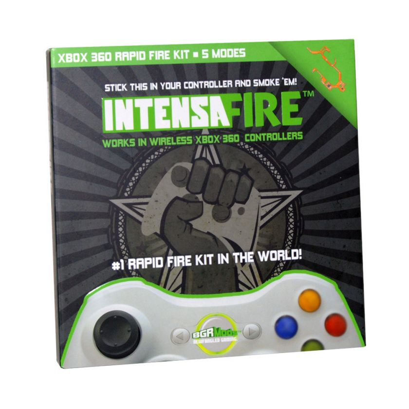 IntensaFIRE v 3 .0 for Xbox 360 Wireless Controller Rapidfire Turbo 5 