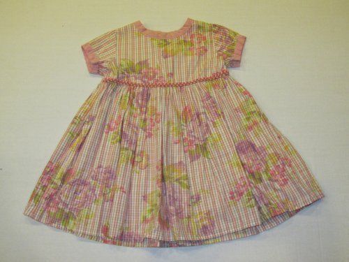 baby lulu girls dress size 24 months pink flowers  