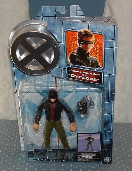 PAIR OF MARVEL X MEN THE MOVIE CYCLOPS FIGURES   TOY BIZ   2000 0 