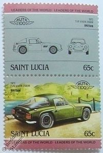 Auto 100 Car Stamps 1972 TVR VIXEN 2500M Collectors  