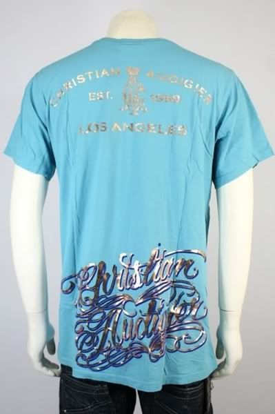 2010 Christian Audigier T Shirt CA Script Tee  