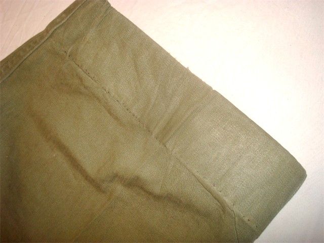 ORIGINAL WW2 HBT Trousers LARGE SIZE 38 Uniform War US Army 