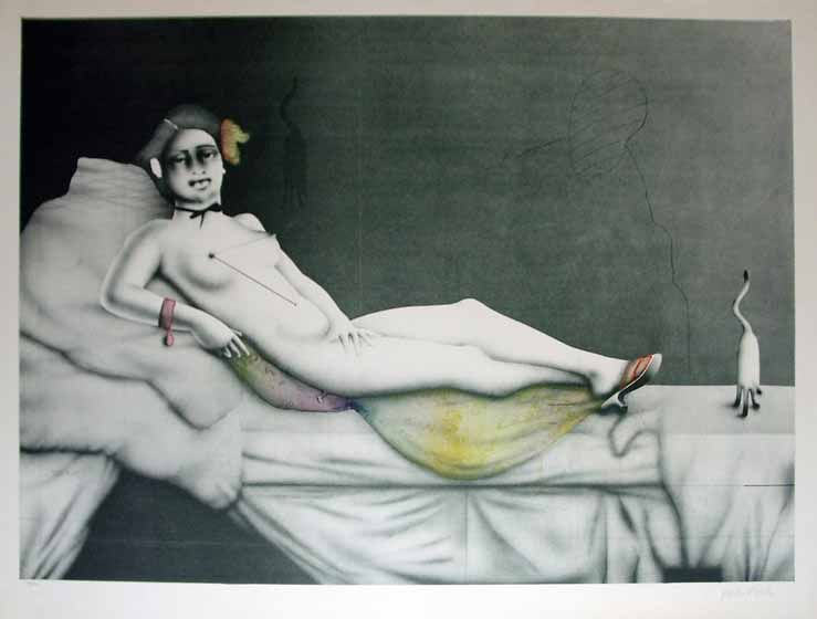 Paul Wunderlich Olympia I Lithograph S/N  
