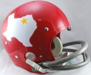 DALLAS TEXANS 1960 1962 TK SUSPENSION 2 BAR HELMET  