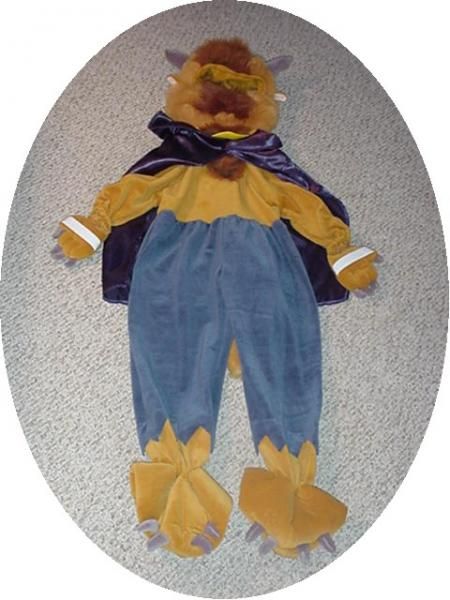 DISNEY BEAUTY AND THE BEAST   BEAST COSTUME 18/24 2T  