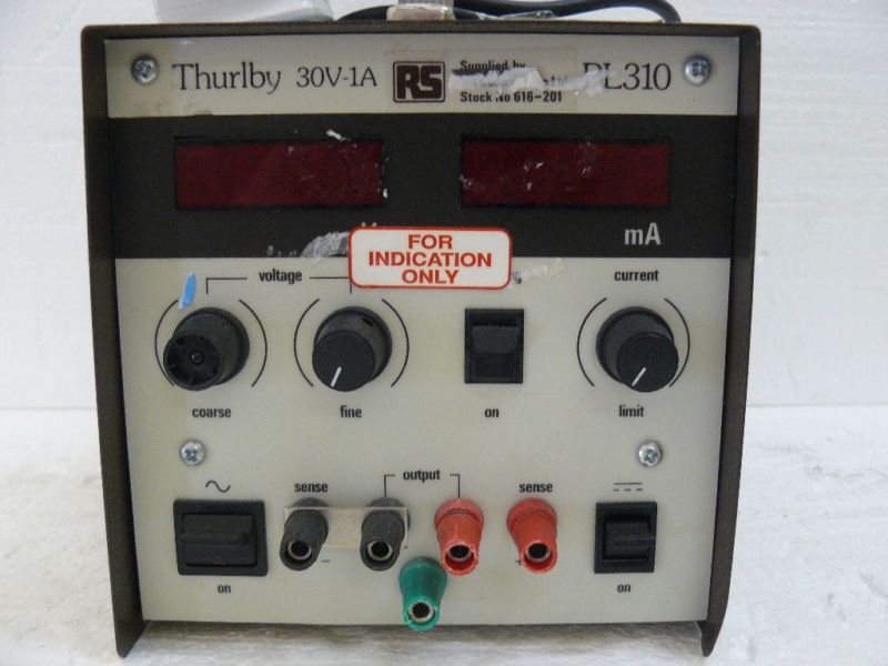 THURLBY PL310 DC POWER SUPPLY 30VOLT 1 AMP  