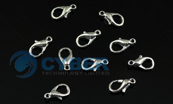 10Pcs 12mm Lobster Clasps Clips DIY Metal Silver NEW  