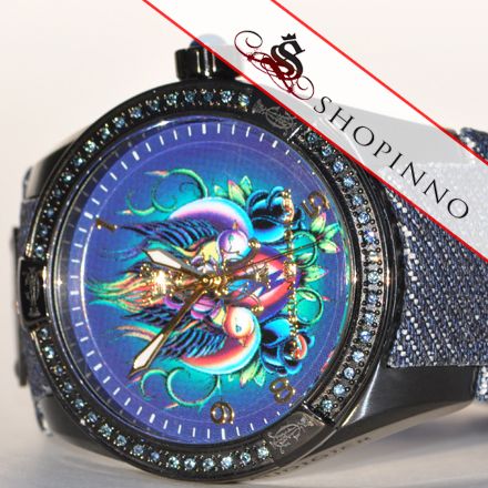 CHRISTIAN AUDIGIER WATCHES INT 304 Denim Twin Birds  