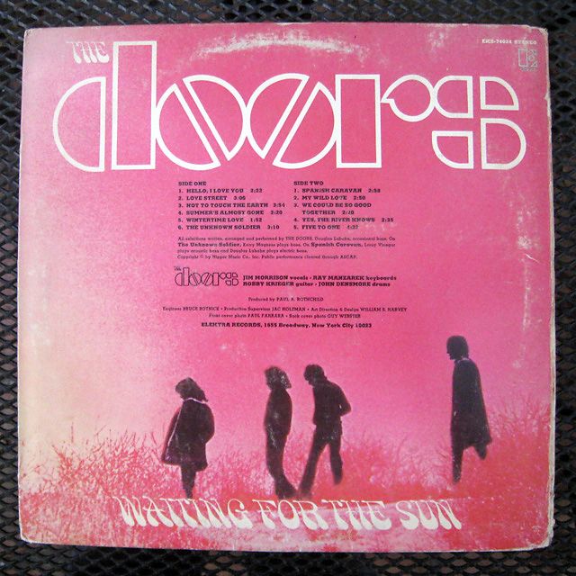 THE DOORS “WAITING FOR THE SUN” EKS 74024 ORIGINAL 1ST PRESS GOLD 