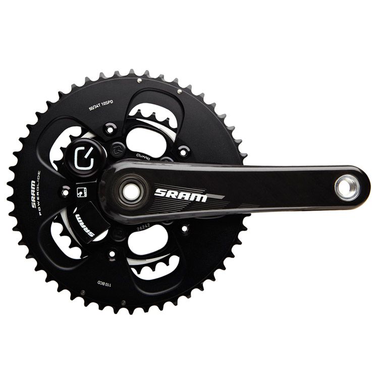 SRAM S975 QUARQ 175 53/39 BLACK CHAINRINGS  