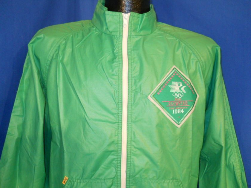 vintage 1984 OLYMPICS LEVIS WIND BREAKER GREEN JACKET M  