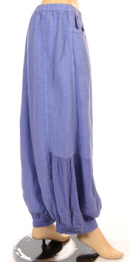 Idaretobe Lavender Linen Balloon Trouser idaretobe, lagenlook, womens 