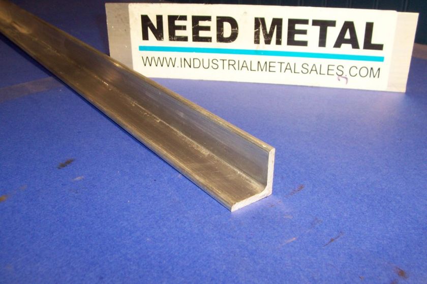 6061 T6 Aluminum Angle 1 x 1 x 24 Long x 1/8 Thick   1 x 1 x 24 