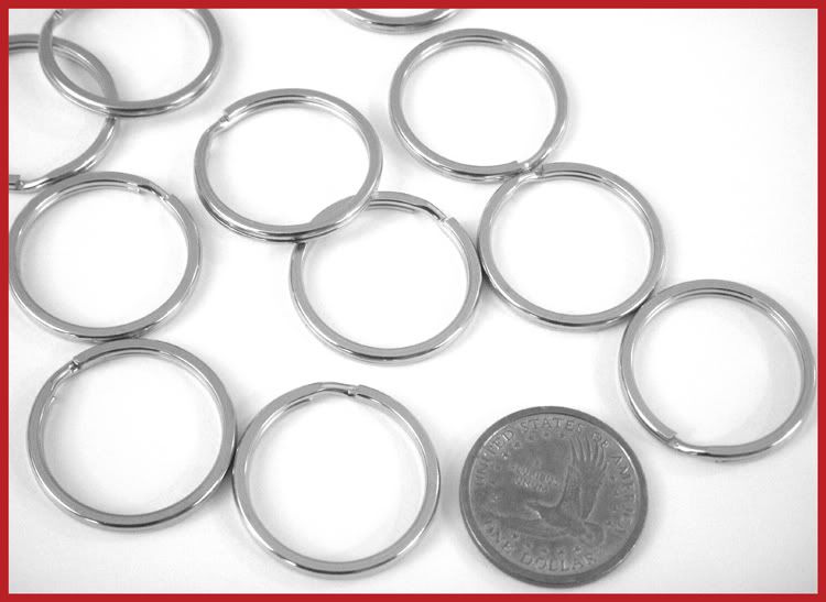 WHOLESALE LOT 500 KEY RINGS 29mm 1 3/16 D. Split Ring  