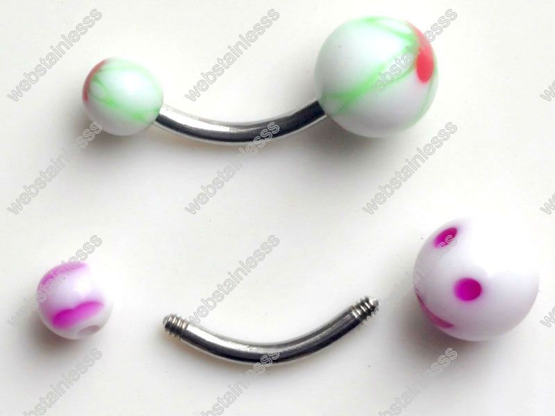 60pcs Mix Belly Navel Ring Bars Wholesale Body Jewelry  