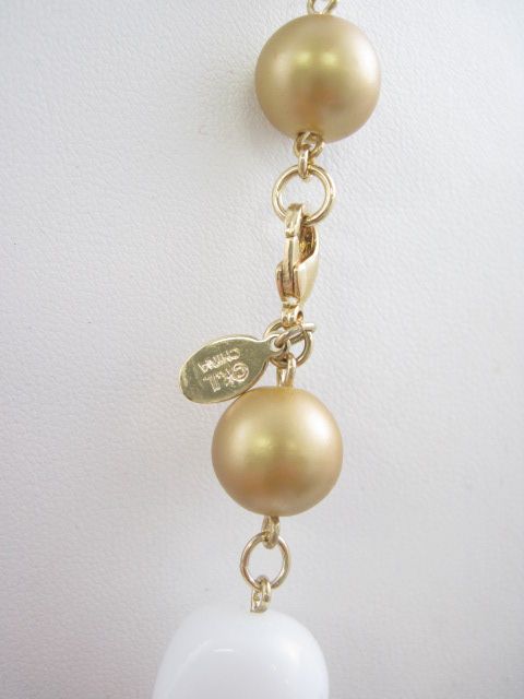 description you are bidding on a kenneth jay lane kjl gold tone bead 