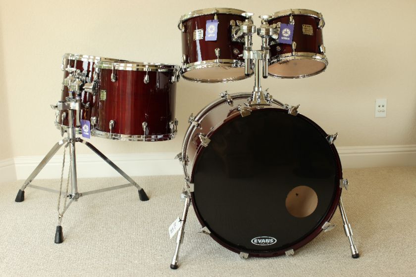 Yamaha 5 pc Absolute Maple Nouveau drums Cherry Wood red shell pack 